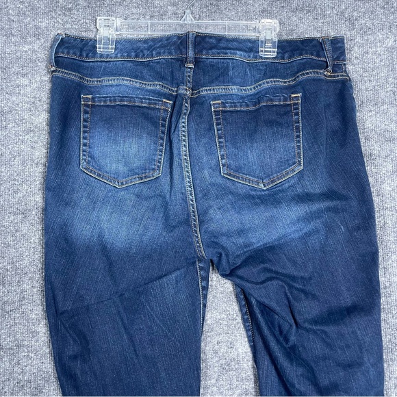 Torrid Denim Women’s 16R Blue Dark Wash Distressed Stretch Skinny Jeans - Picture 6 of 10